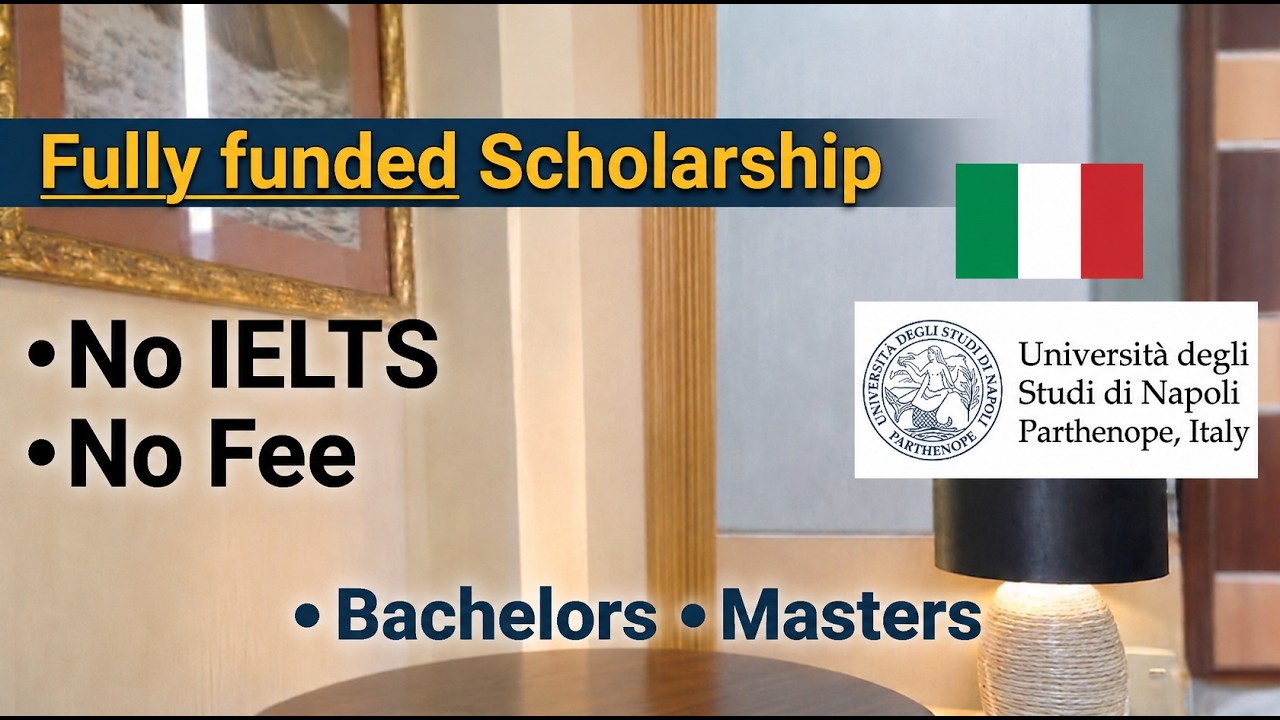 Italy🇮🇹 Fully Funded Scholarship 2026 No IELTS & No Application Fee