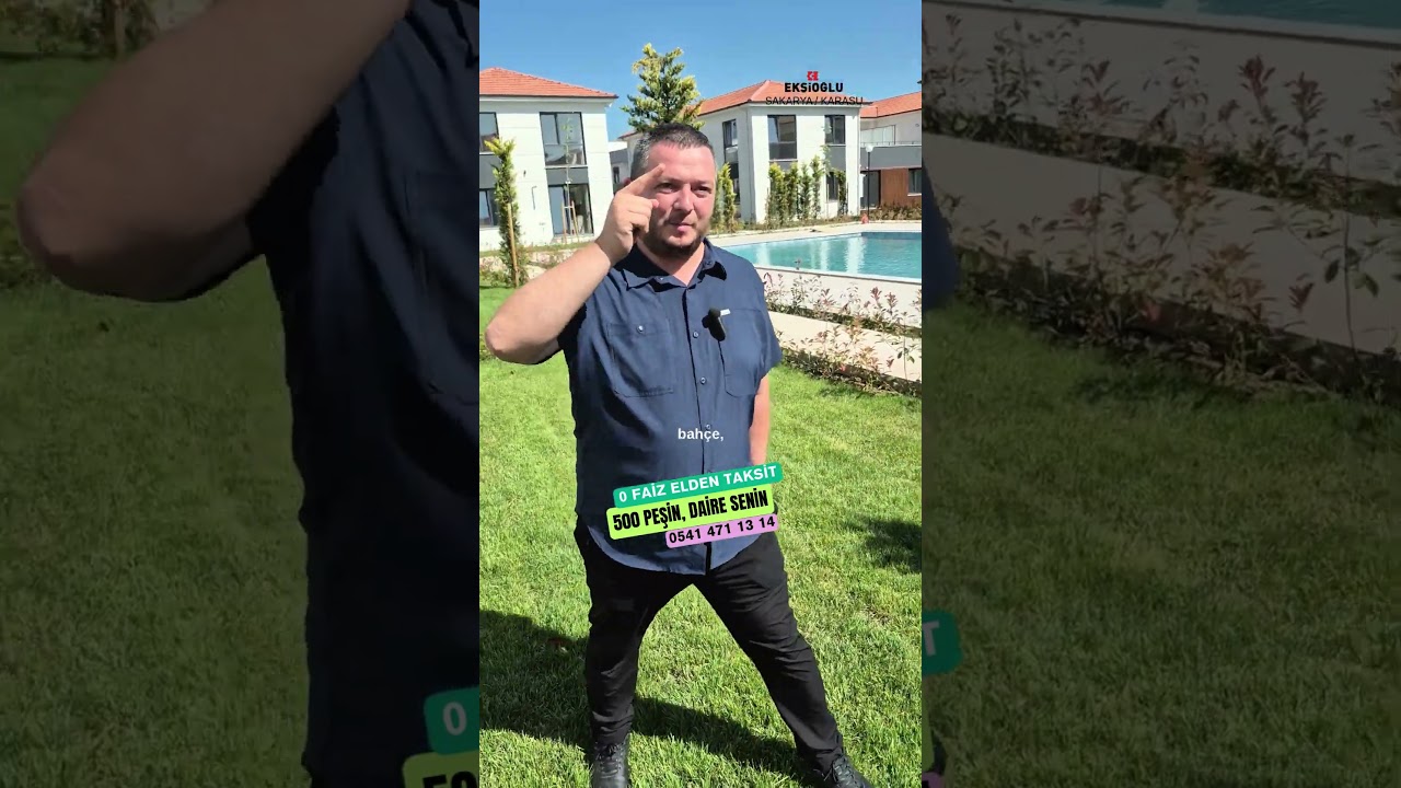 500 Bin Peşin Daire Senin. Karasu'da satılık bah&ccedil;eli daireler