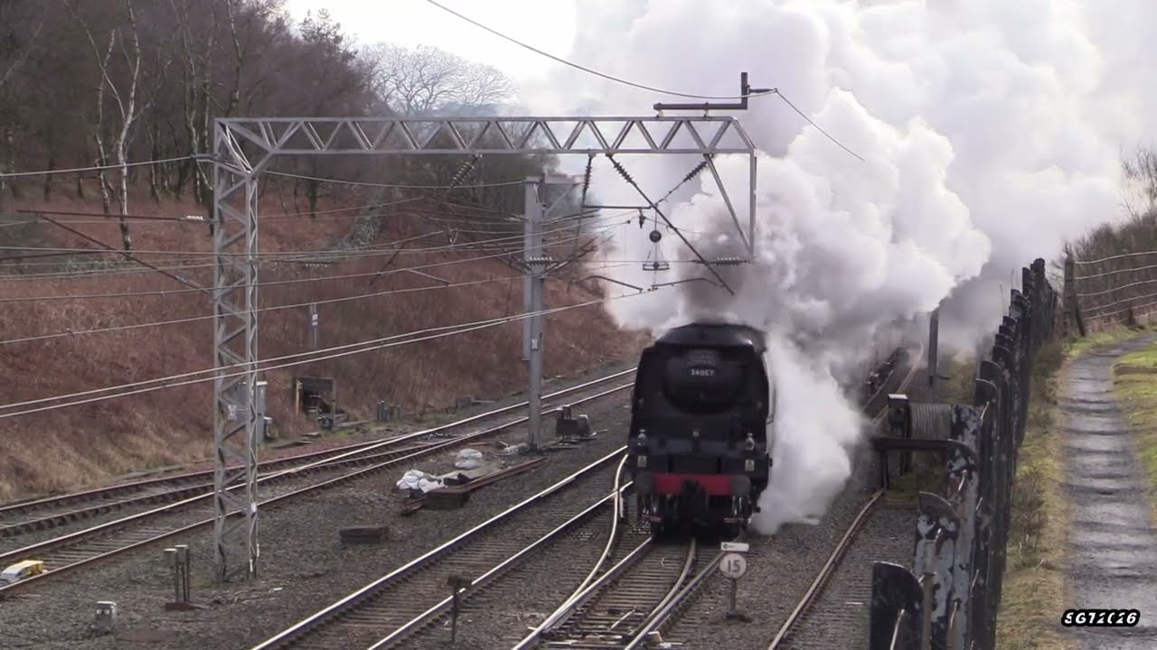 34067 Tangmere Battles the Wind on the WCME 31/1/26.