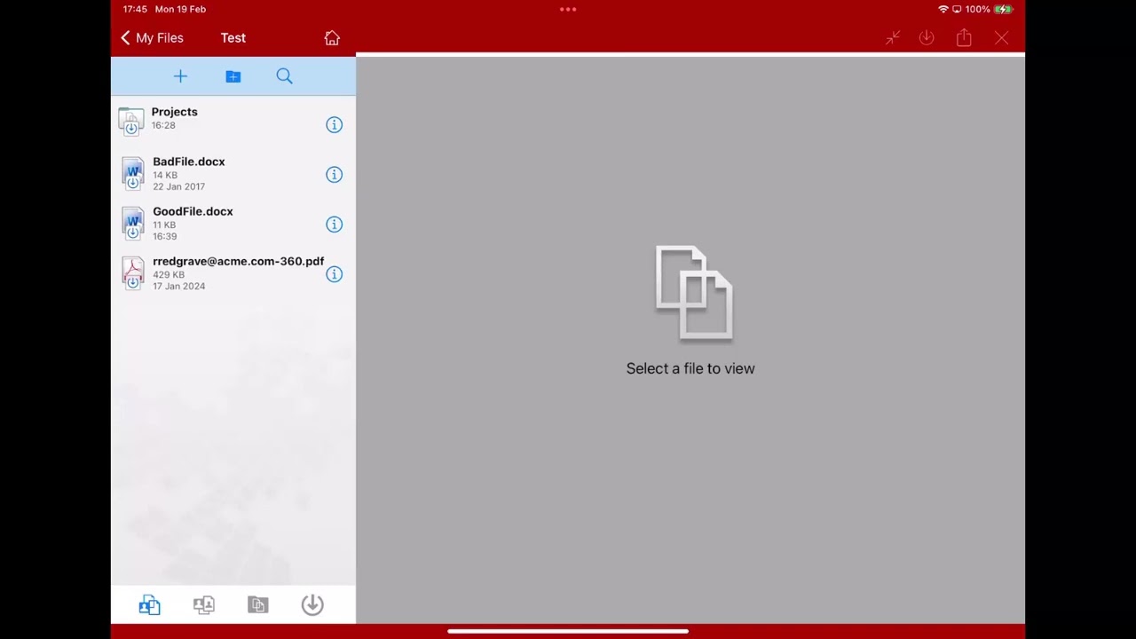 Filr Advanced : Mobile folder off lining