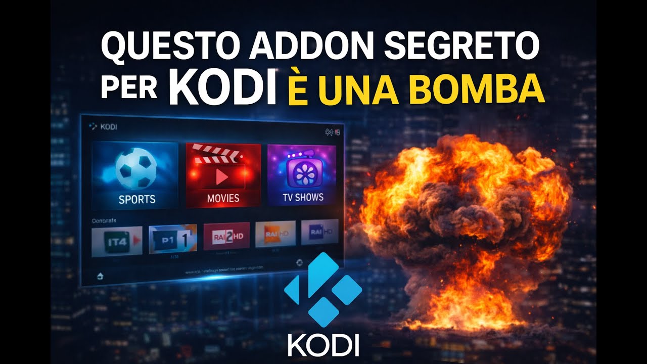 KODI l&rsquo;addon &ldquo;poco conosciuto&rdquo; Sport/Film/SerieTV (setup PRO)😱