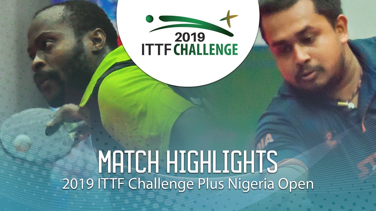 Aruna Quadri vs Soumyajit Ghosh | 2019 ITTF Nigeria Open Highlights (1/2)