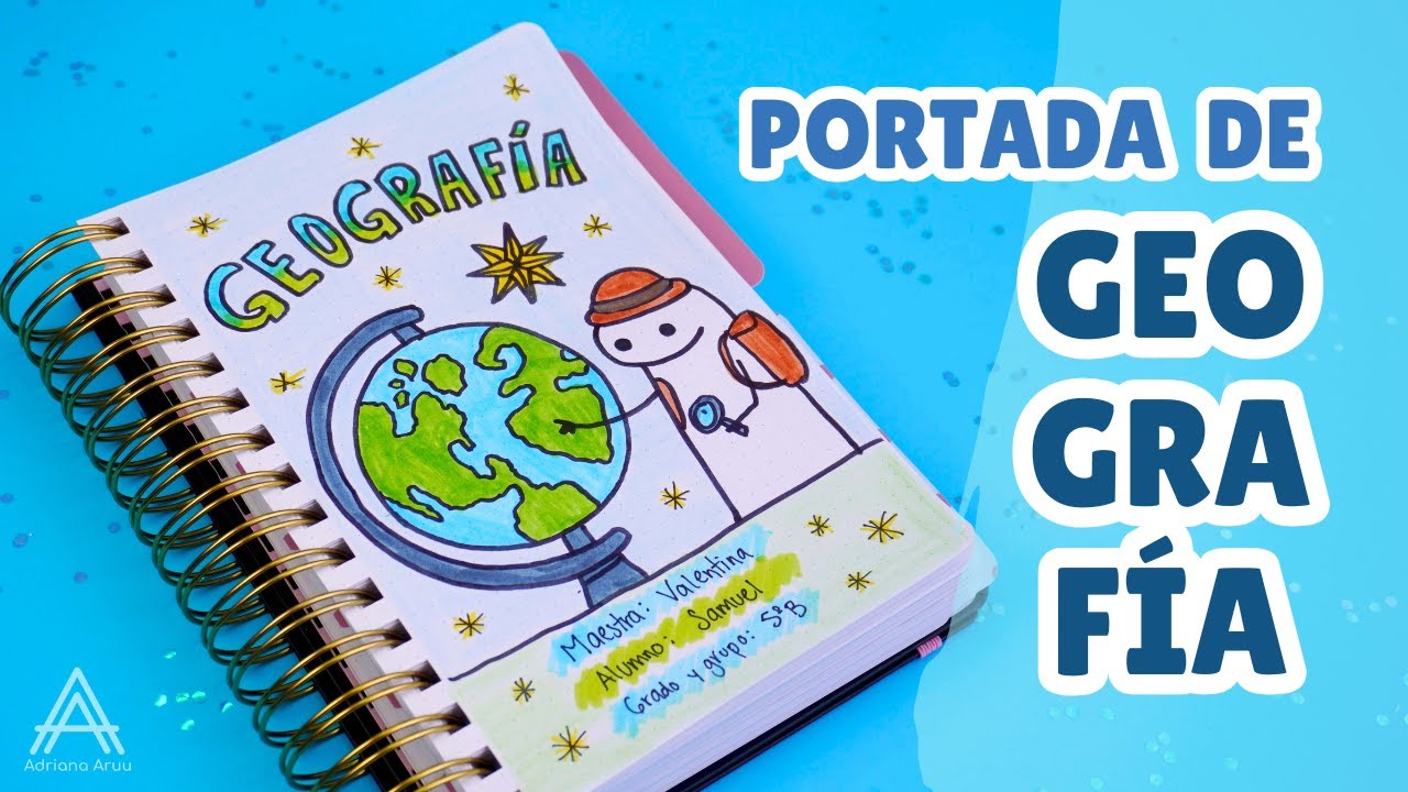 🌎Portada de Geografía | Caratulas de flork