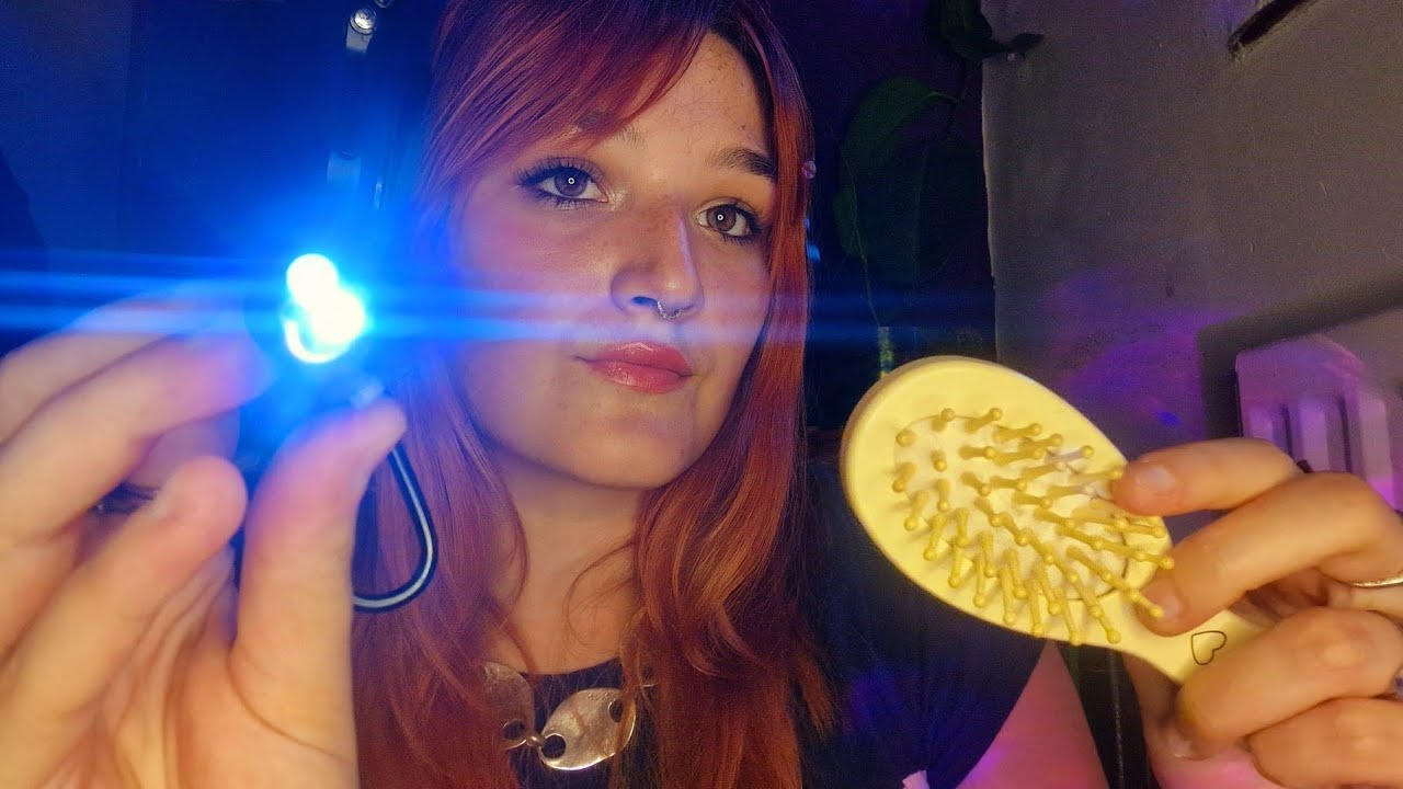 ASMR/HAIR & EYE EXAM 👁 custom video for pam 💓