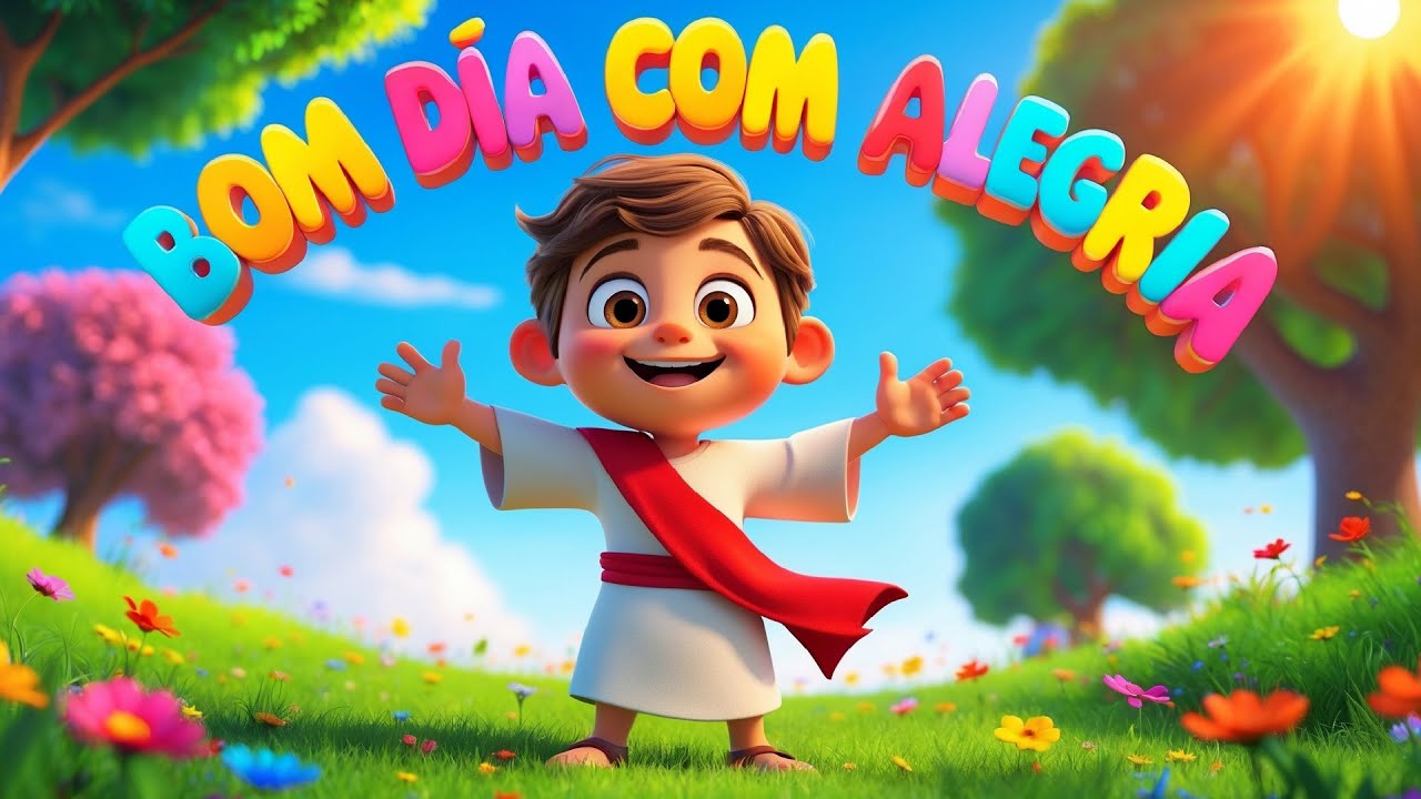 🌞 BOM DIA com ALEGRIA | Louvor Infantil que Enche o Coração de Jesus 🎶