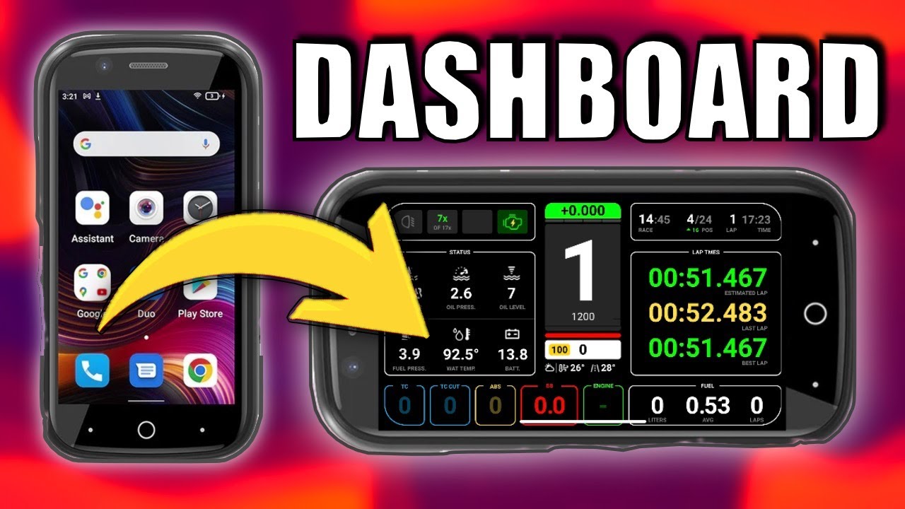 CONVIERTE tu viejo teléfono en un DASHBOARD para SimRacing