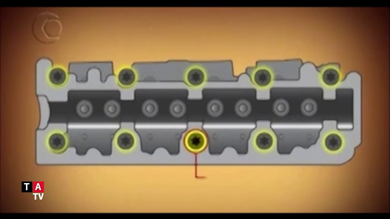 Tutorial Taranto: Montaje de junta de tapa de cilindros y tornillos en Volkswagen