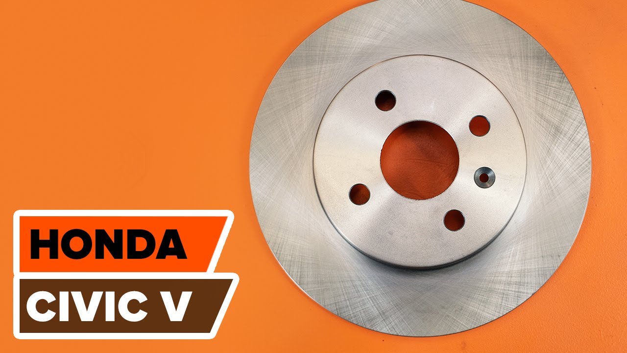Como mudar discos de travões traseiros, pastilhas de travão traseiros HONDA CIVIC 5 Tutorial