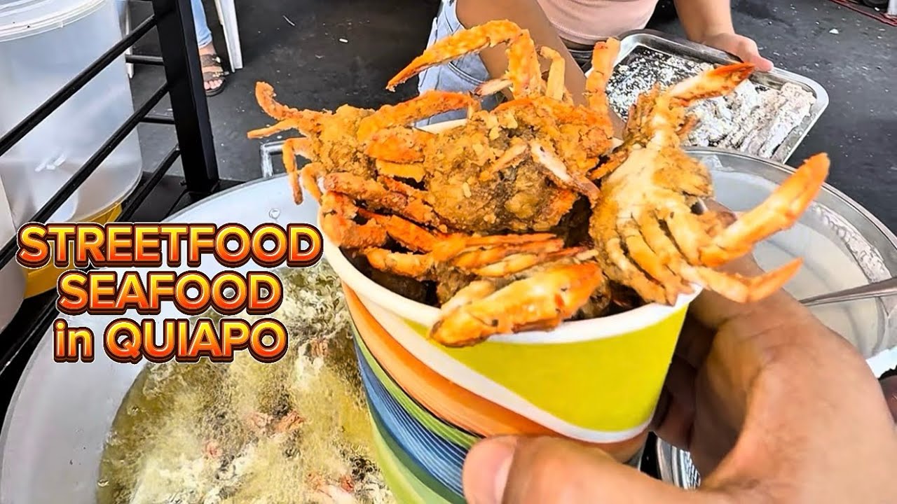SEAFOODS STREETFOOD in QUIAPO. PINOY STREETFOOD #kafoodtrip