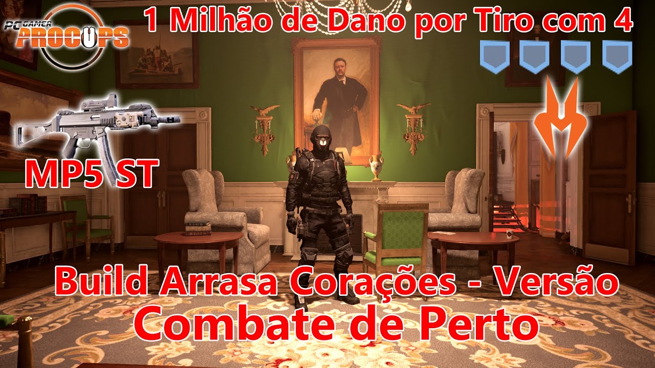 Build Arrasa Corações - Versão COMBATE DE PERTO - 1 Milhão por Tiro (de Sub) - The Division 2