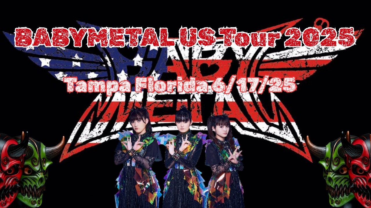 Babymetal Live 6/17/2025 Tampa Florida Yuengling Center World Tour North America 2025