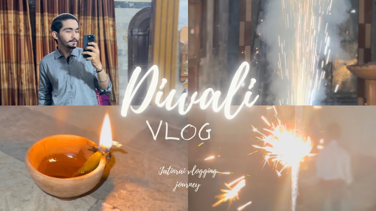 Diwali vlog 🧡🪔 || celebration with family in home town || Jatin rai vlogging journey|| vlog day 27