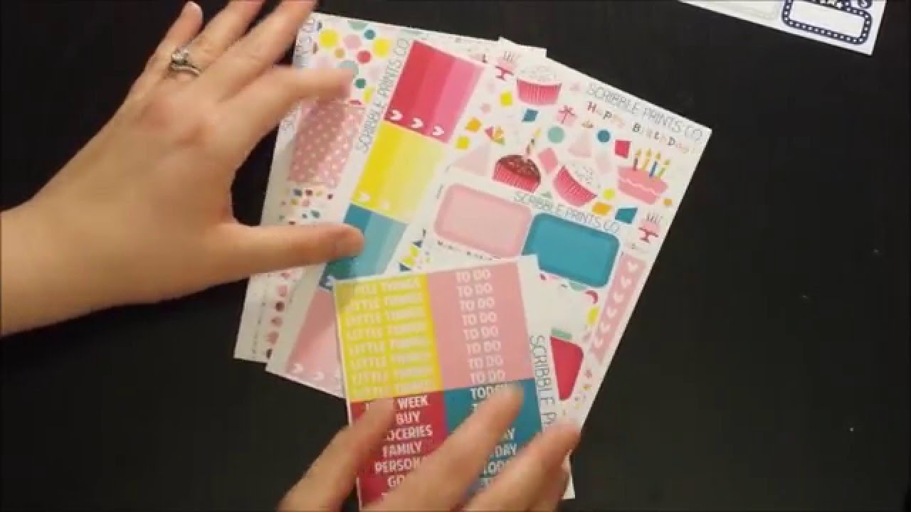 Sticker Haul - Planner Kate and Scribble Prints