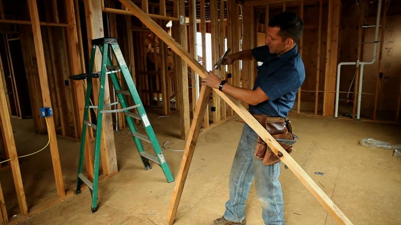 BUILDING SKILLS: Framing tip -- How to straighten a wall