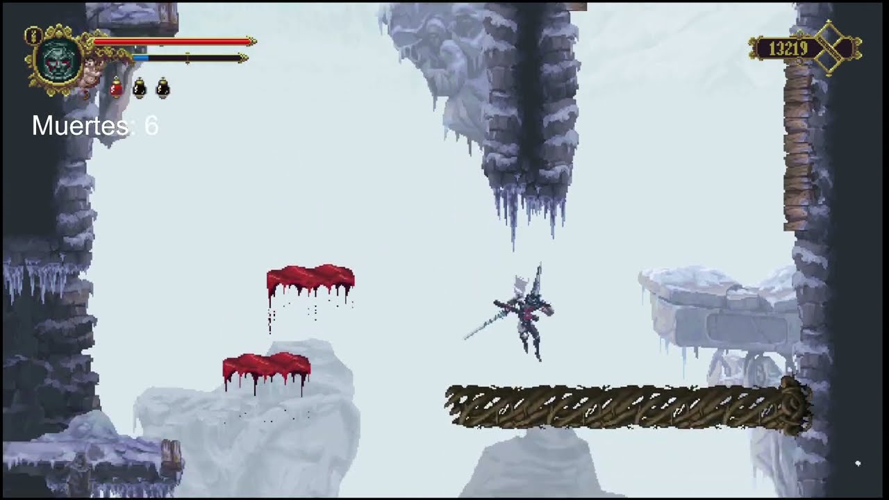 Blasphemous NG+ Muertes 7 camino al convento de la fas denegrida