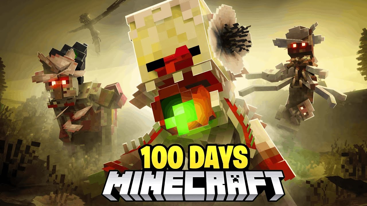 Can I Survive 100 Days in a Fungal Outbreak World? (Minecraft)