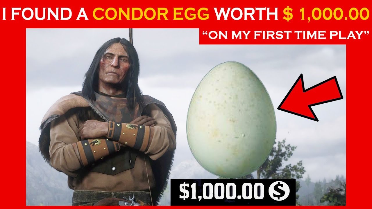 I Found a Condor Egg Worth $1000 on My First Time Play! on Red Dead Online