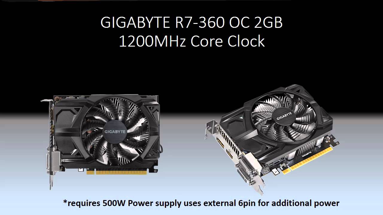GIGABYTE AMD R7-360 2GB OC EDITION VS INTEL HD4600