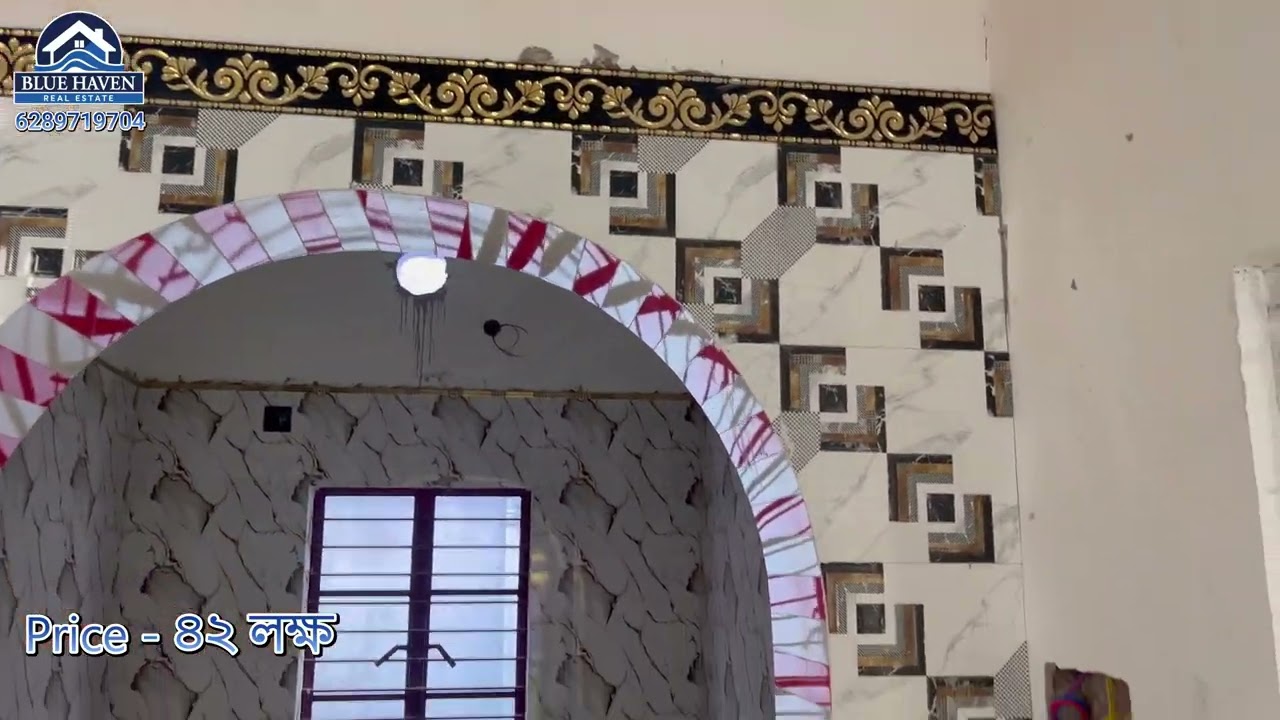 Code 22  মধ্যমগ্রাম শ্রীনগরে ২ কাঠা কর্নার জমির উপর পুরো টাইলস কমপ্লিটেড বাড়ি ।