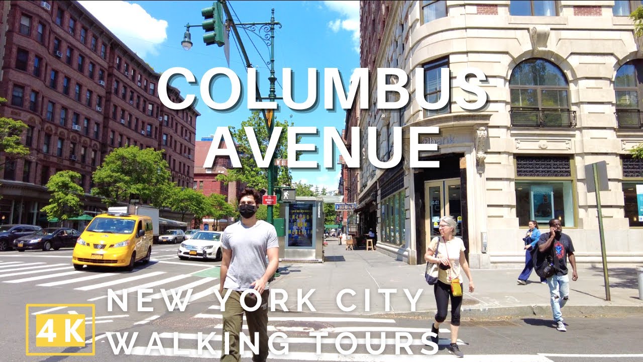[4K] NYC Walking Tours | Columbus Avenue (Upper West Side, Lincoln Center to W 110 St)