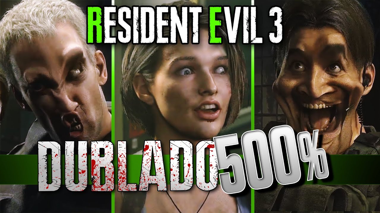 RESIDENT EVIL 3 com Dublagem em 500% + MODs