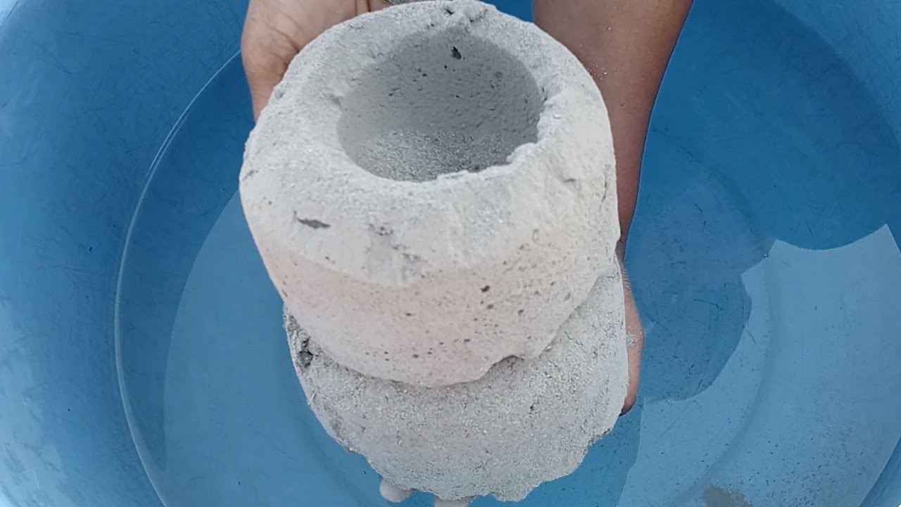 ASMR very soft sand and pure cement silk crunchy paste play dipping crumble in 💦💦💦💦💦🤤😋