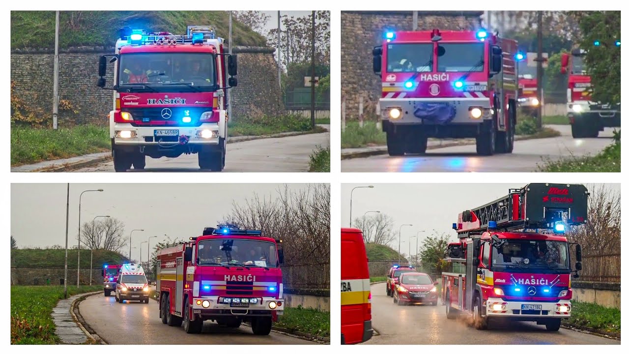 Výjazd Hasičov na taktické cvičenie v Komárne - Firefighters responding to an exercise in Komárno