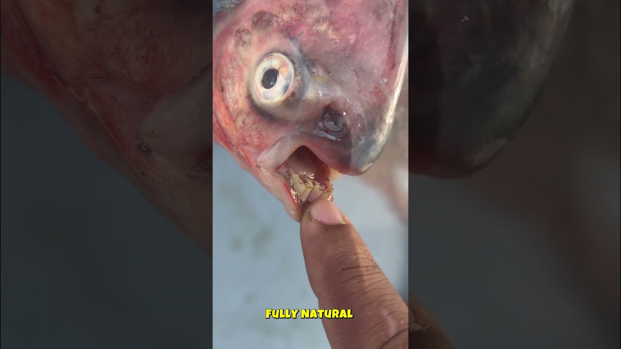 Посмотрите на зубы этой рыбы | Паку