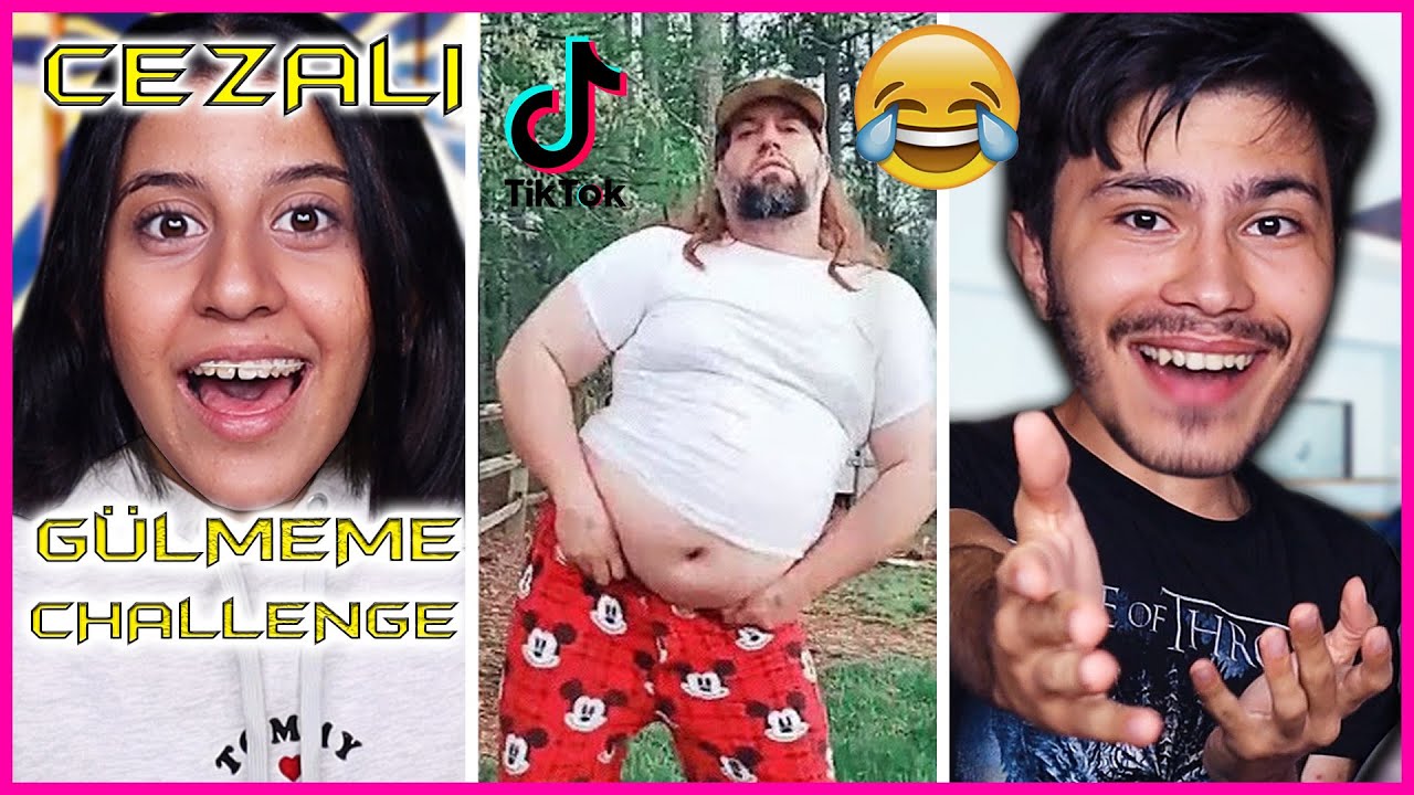 TİKTOK GÜLMEME CHALLENGE CEZALI MERT SARI w/ Yağmur Kaya