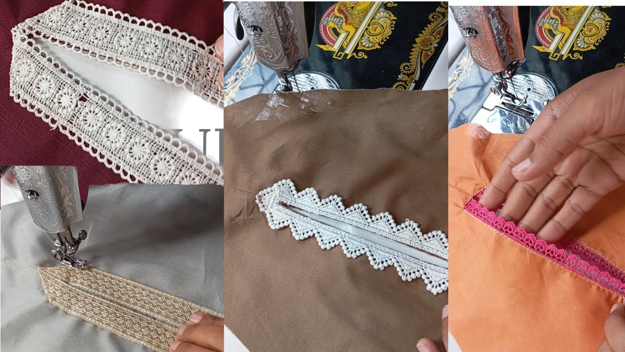 Slit lace sewing tips and tricks | slit sewing Tips | slit lace design #createdbyher