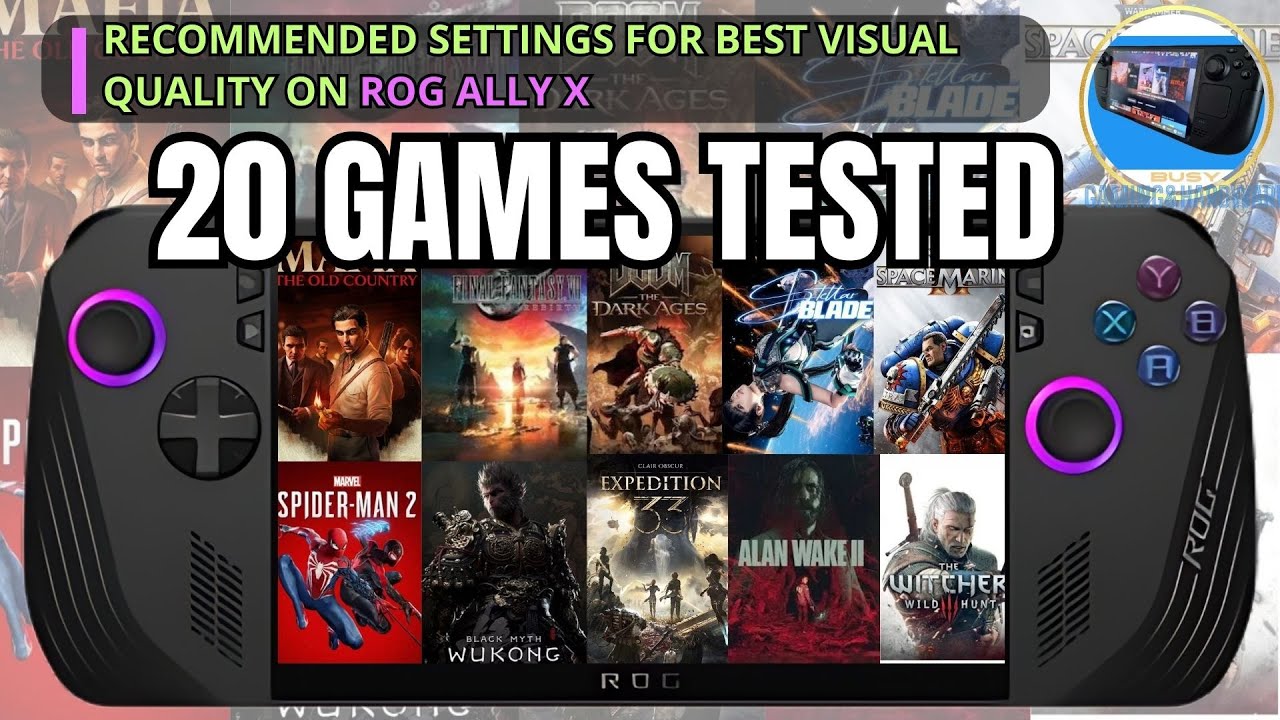 Asus Rog Ally X 20 Good Looking Games | Recommended Settings for Best Visual Quality