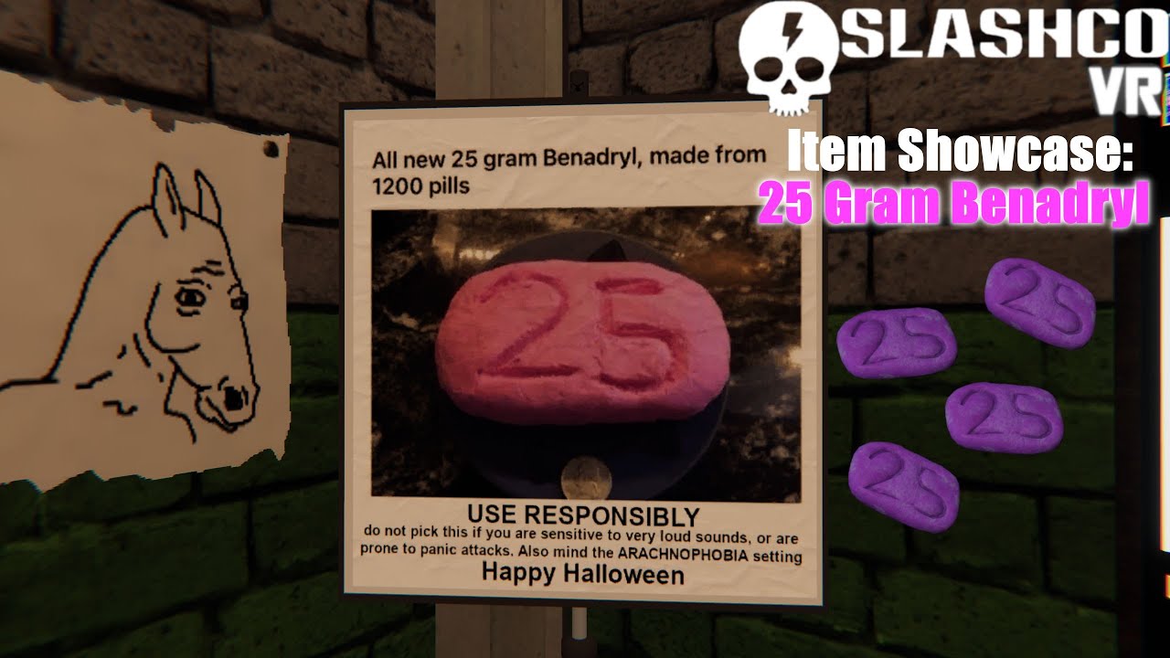 VRChat | SlashCo VR | Item: 25 Gram Benadryl