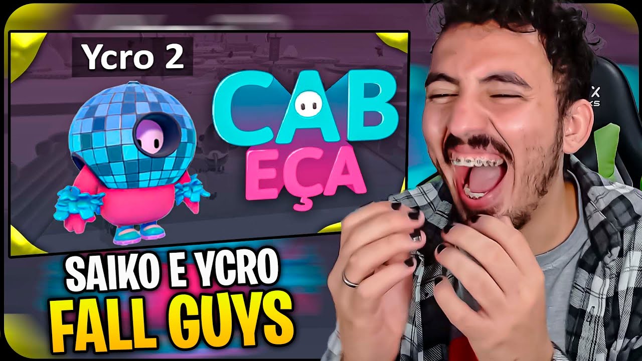 o melhor jogador de fall guys da história - SAIKO | Leozin React