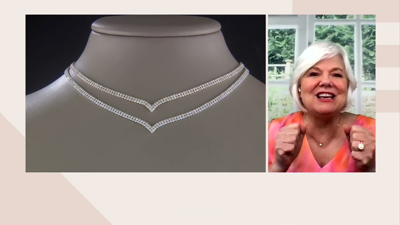 Affinity Diamonds 7.00cttw Tennis Necklace, 14K Gold on QVC