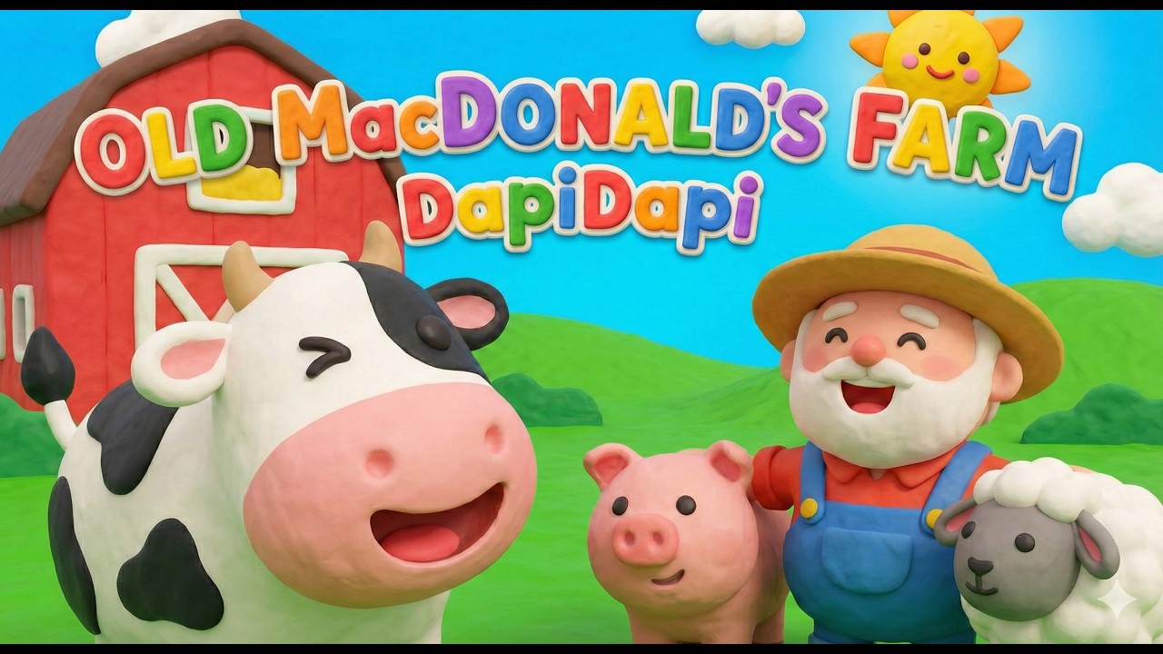 Old MacDonald Had A Farm | 🐮 Moo Moo! | 3D Clay Animation by DapiDapi