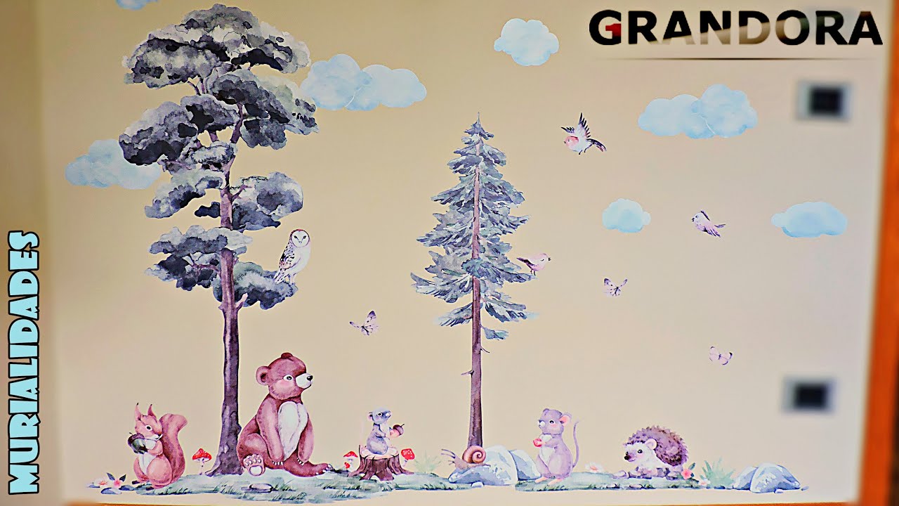 🌳 IDEA PARA DECORAR HABITACION DE BEB&Eacute; CON VINILOS - COLABORACION CON GRANDORA