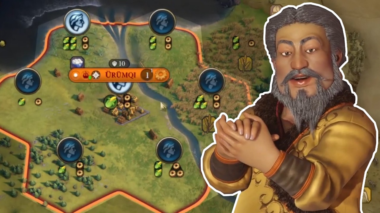 IS THIS THE BEST SPAWN EVER?? | Civ VI Multiplayer Mongolia Kublai Khan Full Game