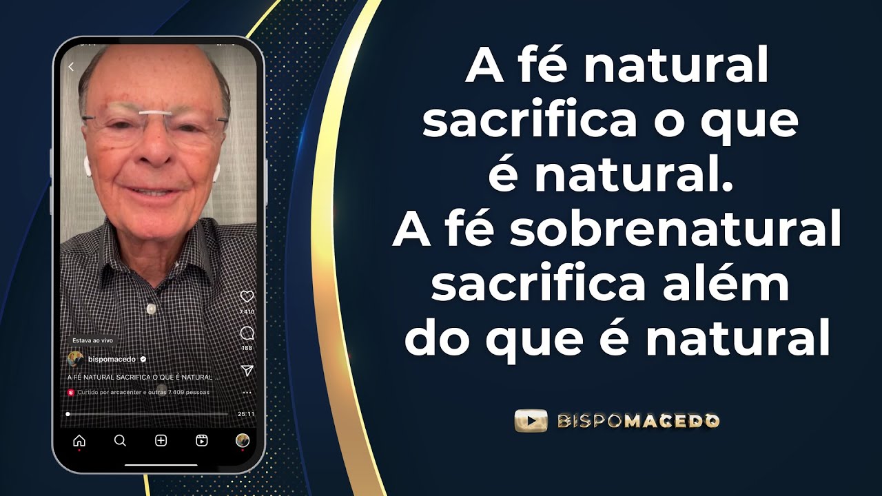 A fé natural sacrifica o que é natural; a fé sobrenatural sacrifica além do natural - Meditação30/06