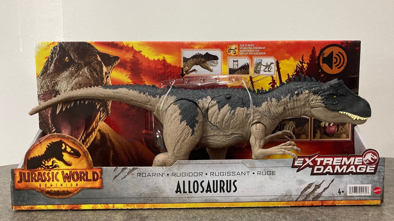 Jurassic World Dominion Extreme Damage Allosaurus!