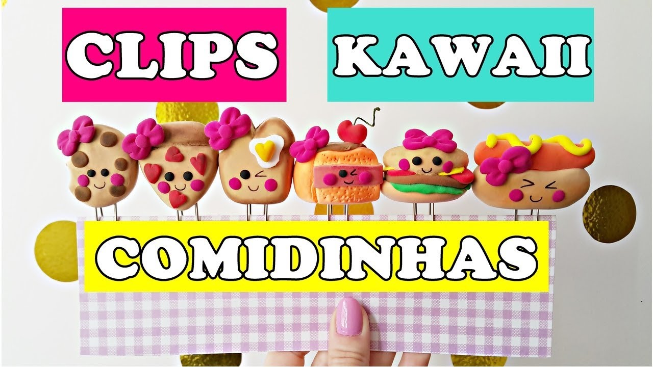 MASSA DE EVA: CLIPS DE COMIDINHAS KAWAII