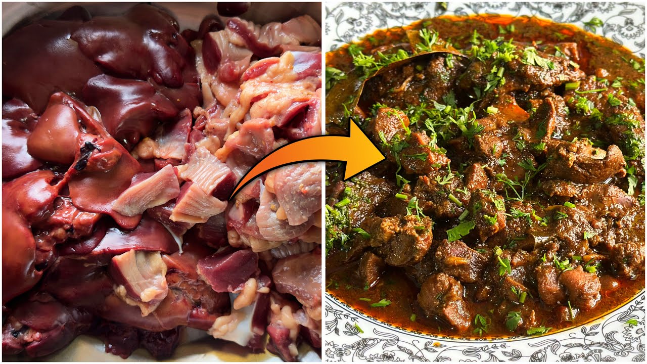 गावरान स्टाईल Chicken Kaleji Pota Recipe | 1 KG Kaleji Pota Masala | Chicken Liver Recipe