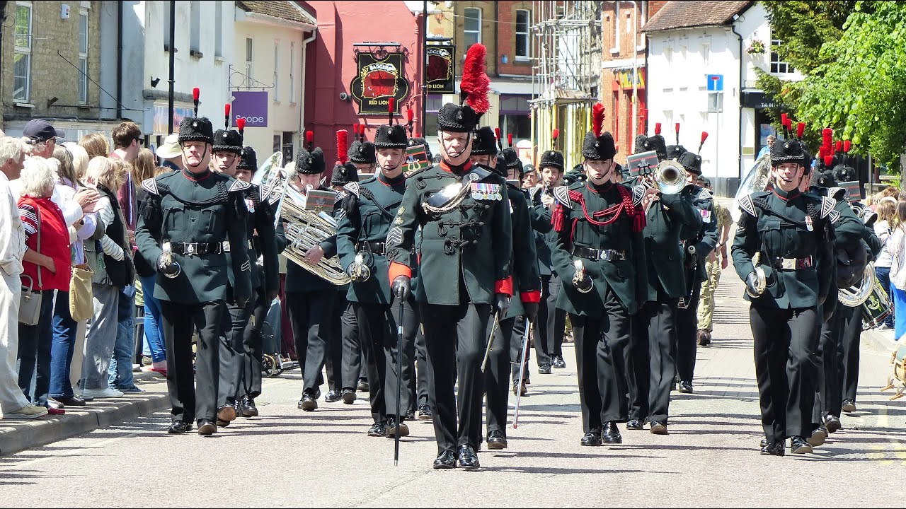 The Rifles on Parade through Gillingham