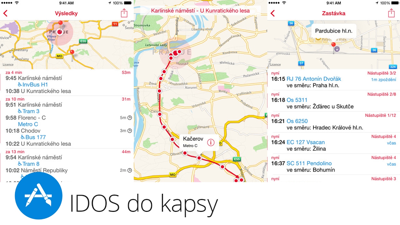 IDOS do kapsy (Apple aplikace t&yacute;dne)