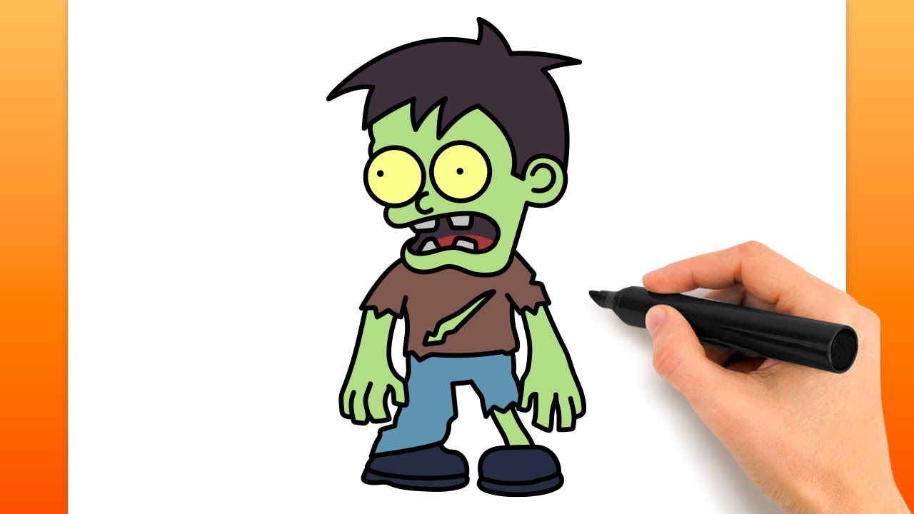 Comment Dessiner Un Zombie (Tutoriel De Dessin Facile)