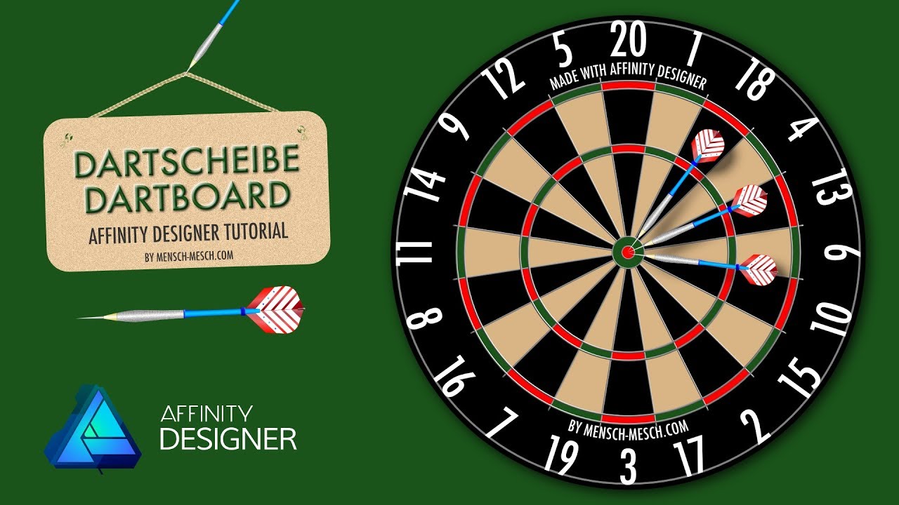 Affinity Designer - Dartscheibe Anfänger Tutorial - Benutzeranfrage