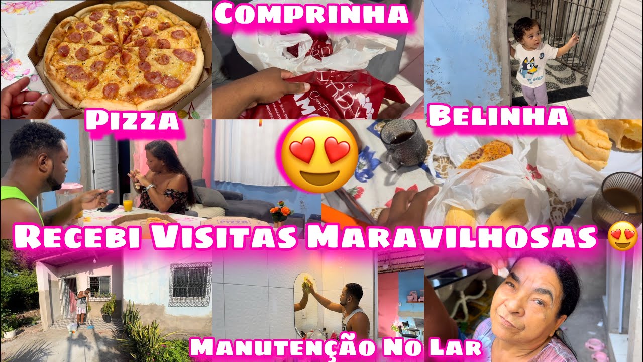 RECEBI VISITAS MARAVILHOSAS/PIZZA PARA O JANTAR/ROTINA E MANUTENÇÃO DE LIMPEZA NO LAR/COMPRINHA