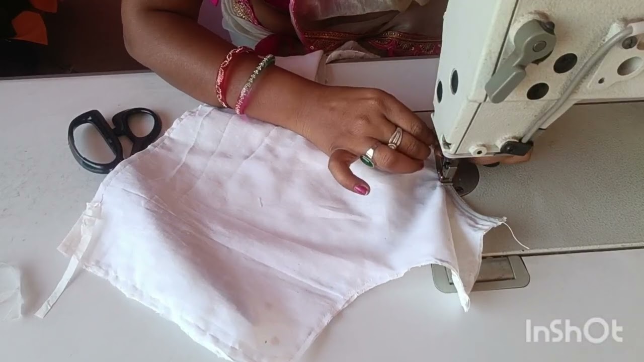 Beautiful back neck blouse design 