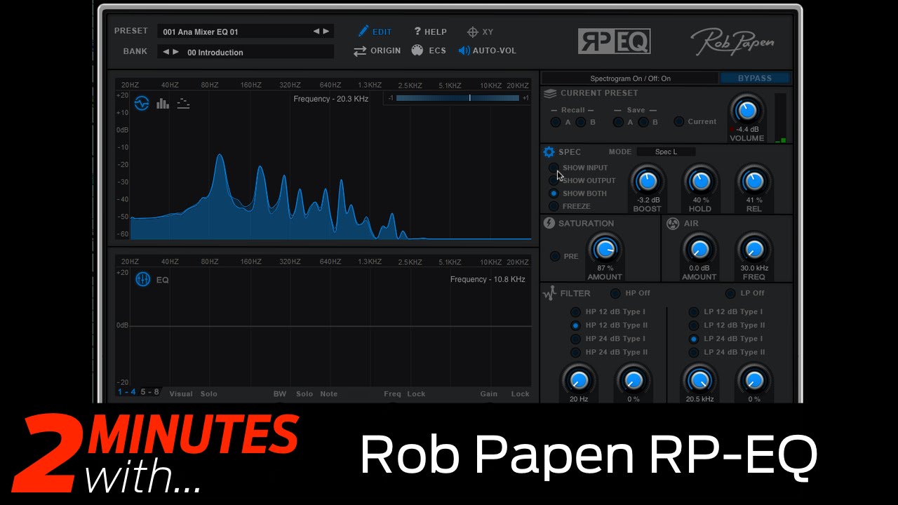 Rob Papen RP-EQ VST/AU plugin in action