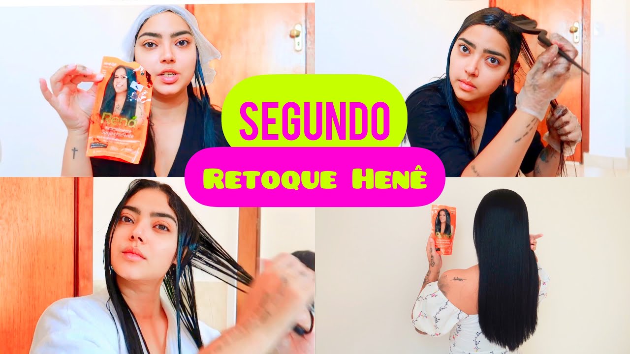 SEGUNDO RETOQUE HENÊ PRETO CAFÉ + TRATAMENTO 🧡