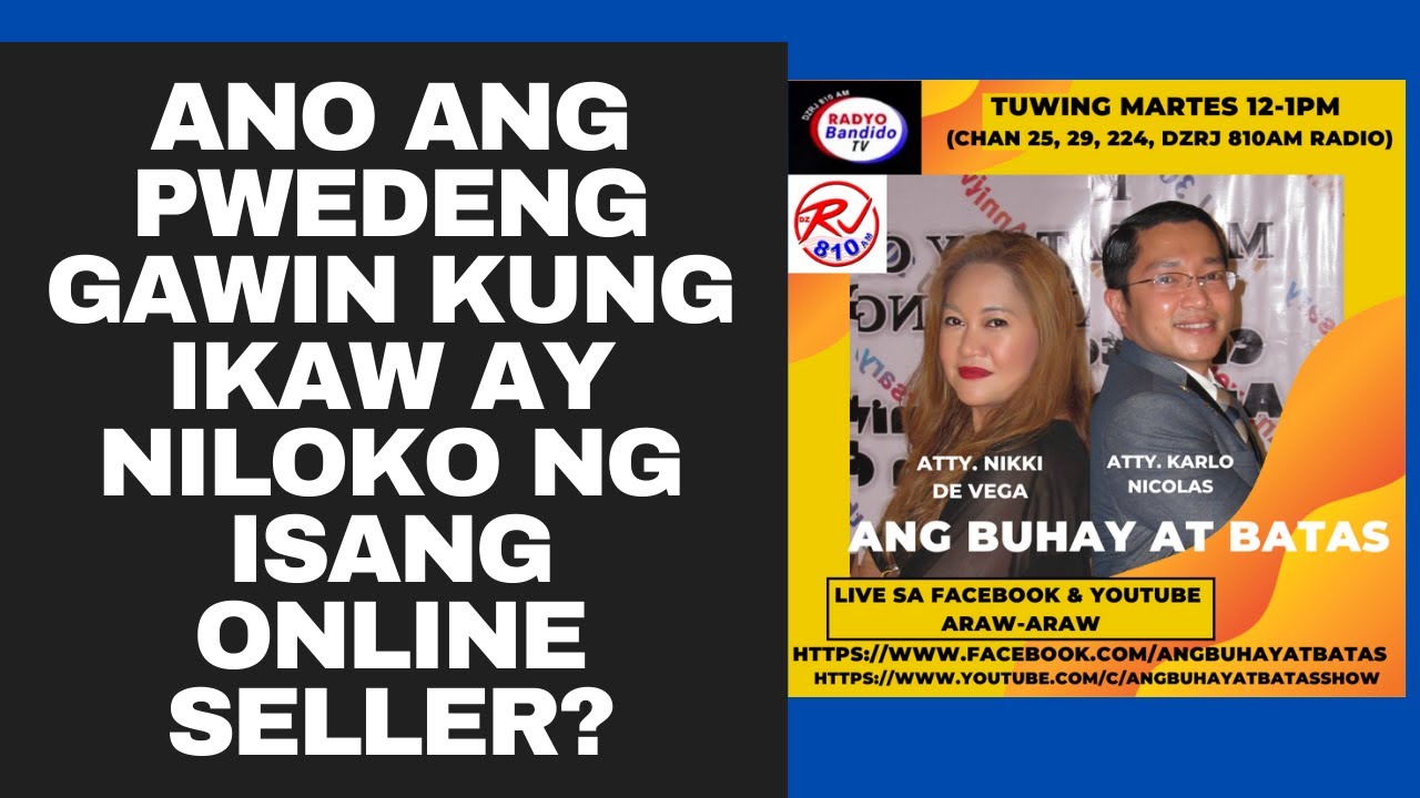 ANO ANG PWEDENG GAWIN KUNG IKAW AY NILOKO NG ISANG ONLINE SELLER?